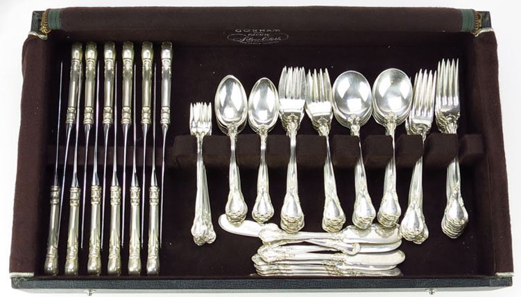 Service For Twelve Gorham Sterling Silver Chantilly - 3