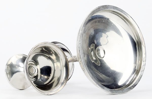 TWO STERLING SILVER COMPOTE - 2