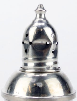 FOUR STERLING SILVER WEIGHTED SHAKERS - 4