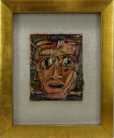 ALEXANDER GORE OIL ON PAPER RUSSIAN AMERICAN ARTIST - 2