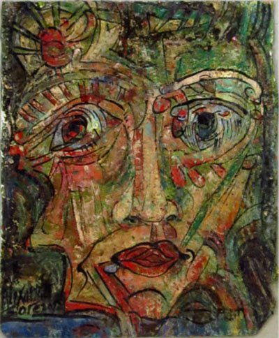 ALEXANDER GORE OIL ON PAPER RUSSIAN AMERICAN ARTIST