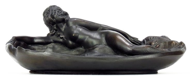 DECO STYLE BRONZE MERMAID TRAY