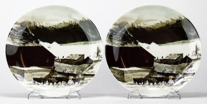 GEORG JENSEN/ANDREW WYETH PLATES