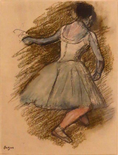 LITHOGRAPH ON BFK RIVES BY EDGAR DEGAS: LITHOGRAPH ON BFK RIVES BY EDGAR DEGAS Untitled, from the Danse Dessin Portfolio. Limited Edition 172/305. Signed in the Plate by Degas, Lower Left. Measures Approximately 12-1/4" by 9-1/8", Plus Matt