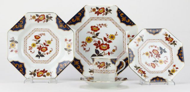 MIKASA SERVICE FOR TWELVE CHINA - FAR EAST PATTERN: MIKASA SERVICE FOR TWELVE CHINA - FAR EAST PATTERN Twelve Dinner Plates Measure 10" in Diameter, Twelve Soup Bowls Measure 9" in Diameter, Twelve Salad Plates Measure 7-1/2" in Diameter, Twelve Saucer