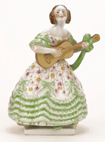 VINTAGE HEREND LARGE FOLK SIGNER: VINTAGE HEREND LARGE FOLK SIGNER Measures Approximately 8-1/4" Tall. Signed in Blue to Base. Very Good Condition WE WILL NOT SHIP THIS ITEM BUT CAN RECOMMEND A SHIPPER FOR YOU