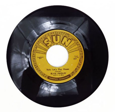 RARE ELVIS PRESLEY SUN RECORD 45 "BABY LETS PLAY HOUSE": RARE ELVIS PRESLEY SUN RECORD 45 "BABY LETS PLAY HOUSE" Original sleeve not available in very good condition We will not ship this item. We will happily recommend a list of outside vendors upon reques