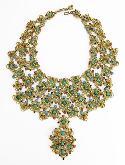 Incredible KJL (Kenneth Jay Lane) Turquoise & Pink: Incredible KJL (Kenneth Jay Lane) Turquoise & Pink Stoned Gold Belt. Surface Wear Consistent with Age and Use Otherwise in Very Good Condition. Shipping $38.00 (estimate $100-$200)
