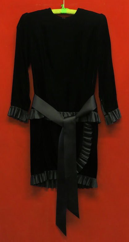 Vintage Givenchy Boutique Cocktail Dress: Vintage Boutique Designer Velvet Cocktail Evening Dress Size 6 with Accent Ruffles.Gaumehi Nouvelle. Shipping $35.00 (Estimate $50-100)