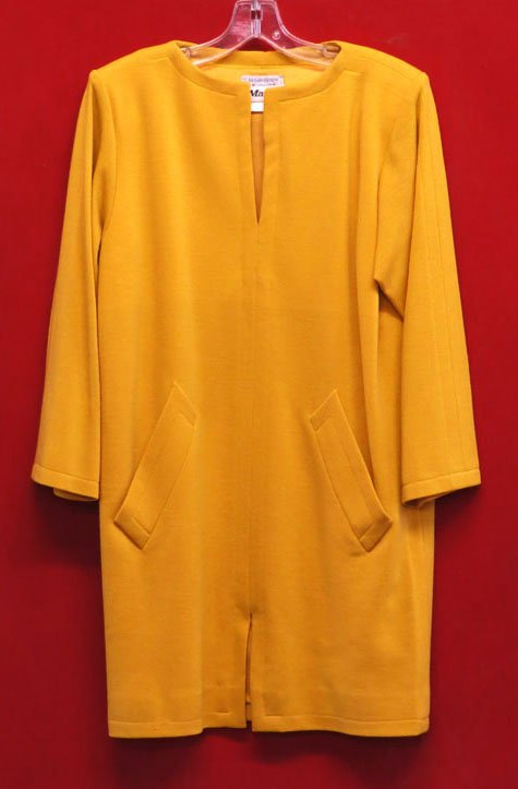 YSL Saint Laurent Paris Vintage Yellow Wool Dress: Saint Laurent Paris Vintage Yellow Wool Dress Marked Martha and YSL Saint Laurent. Shipping $28.00 (Estimate $50-100)