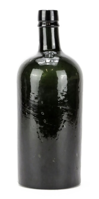 Antique Black Glass Gin Bottle Olive Green. Good: Antique Black Glass Gin Bottle Olive Green. Good Contition. Measures 10-1/2 Inches. Shipping $28.00