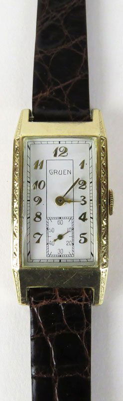 Vintage Woman's Gruen Gold Filled Tank Watch. Shipping: Vintage Woman's Gruen Gold Filled Tank Watch. Shipping $28.00