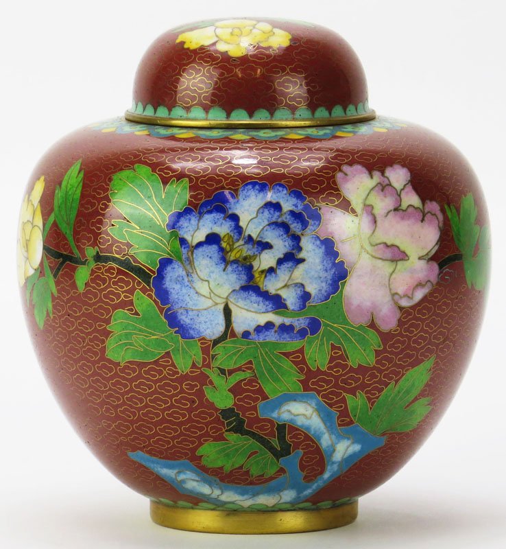 Vintage Chinese CloisonnÃ© Ginger Jar. Measures: 6-1/2: Vintage Chinese CloisonnÃ© Ginger Jar. Measures: 6-1/2 Inches Tall. Shipping $40.00