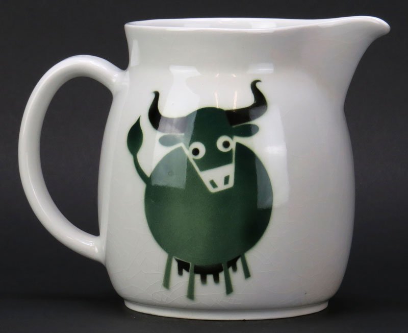 Arabia Finland Ceramic Cow Pitcher. Good Condition.: Arabia Finland Ceramic Cow Pitcher. Good Condition. Measures 6-1/2 Inches Tall. Shipping $28.00