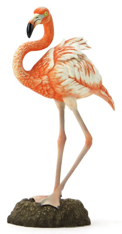 Boehm Porcelain Flamingo from the Wading Bird Series.: Boehm Porcelain Flamingo from the Wading Bird Series. Signed. Good to Very Good Condition. Measures 9 Inches Tall. Shipping $30.00