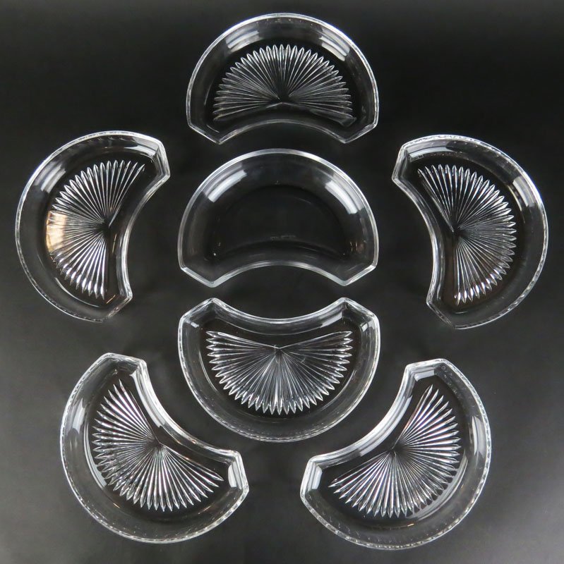 Seven Val St. Lanbert. Crystal Salad Dishes. Shipping: Seven Val St. Lanbert. Crystal Salad Dishes. Shipping $50.00