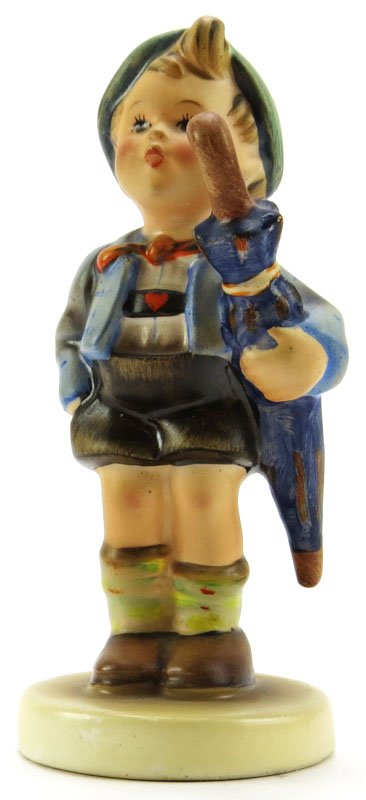 Hummel Goebel "Home From Market" Full Bee. Germany.: Hummel Goebel "Home From Market" Full Bee. Germany. Number 198 2/0. Good Condition. Measures almost 4-3/4 Inches. Shipping $20.00