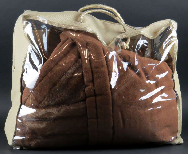 Natural Saga Mink Bedspread. Originally Purchased as a: Natural Saga Mink Bedspread. Originally Purchased as a Coat from Neiman Marcus, Bal Harbour, Florida in 1989. Subsequently Converted to a Bedspread. Unsigned. Good Condition. Measures 60 Inches by 72