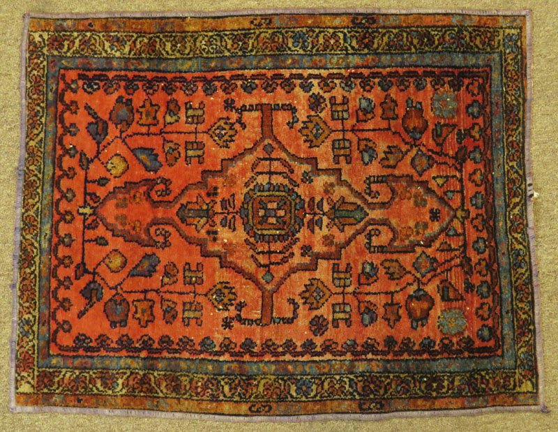 Antique Persian Hand Woven Prayer Rug. Unsigned. Wear,: Antique Persian Hand Woven Prayer Rug. Unsigned. Wear, Fading Throughout or else Good Condition. Measures 31 Inches by 24-3/4 Inches. Shipping $30.00