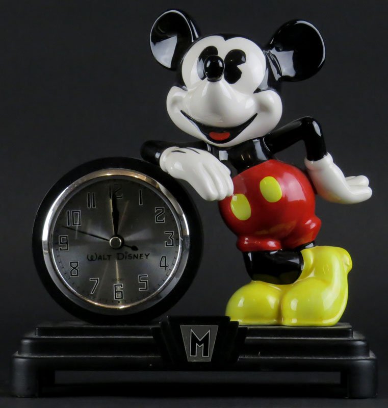 Walt Disney Mickey Mouse Art Deco Desk Clock With Apr 09 2015