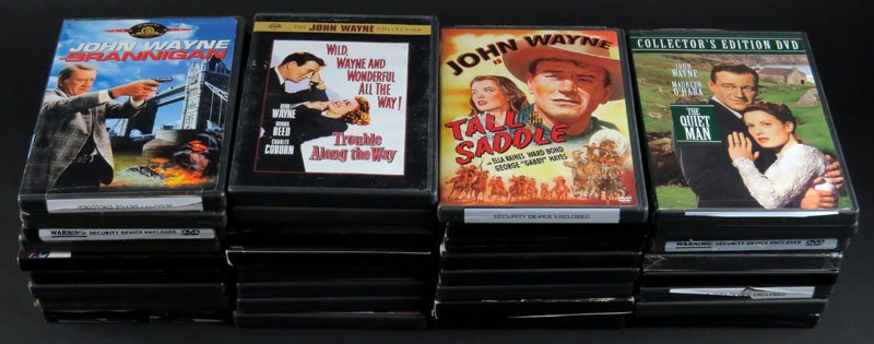 Collection of DVD's Including Mostly John Wayne DVD's.: Collection of DVD's Including Mostly John Wayne DVD's. Shipping $20.00
