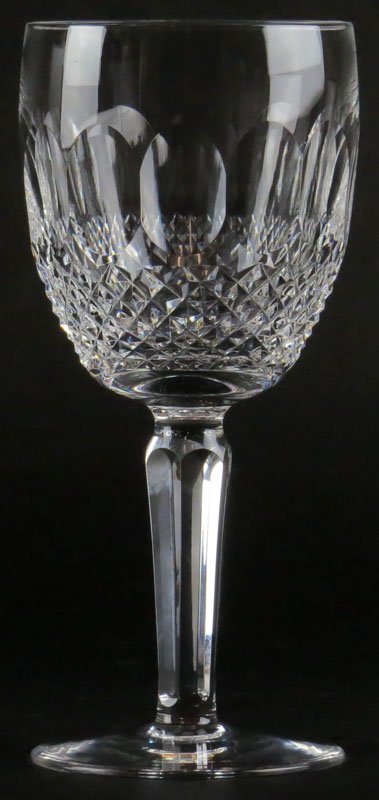 Eleven (11) Waterford Crystal Water Goblets in the Coll: Eleven (11) Waterford Crystal Water Goblets in the Colleen Pattern. Each Signed. Good Condition. Measures 7 Inches Tall and 3-1/2 Inches Diameter at Rim. Shipping $80.00