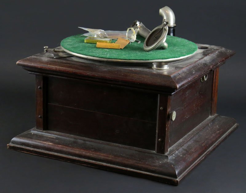 Antique Columbia Record Player with Missing Crank and: Antique Columbia Record Player with Missing Crank and Broken Arm. Good for Parts. Measures 8 Inches by 16-1/2 Inches. We will not ship this item due to its size. We will happily recommend a list of ou