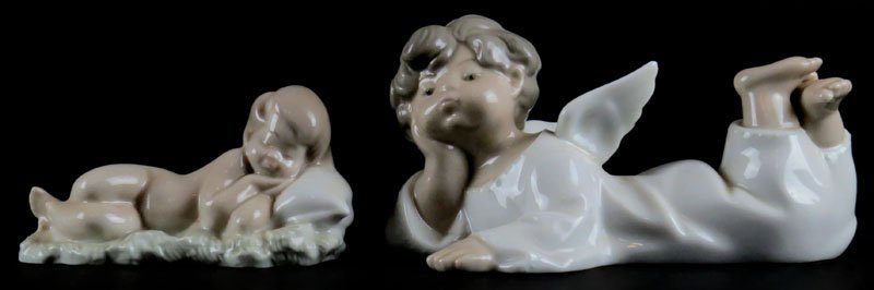 Two (2) Lladro Porcelain Figures. Each Signed. Good (1 of 1)