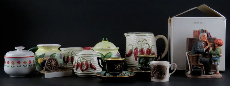 Box Lot Including One (1) Norman Rockwell Porcelain (1 of 1)
