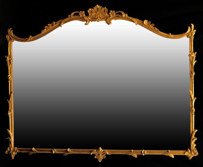 Mid Century Wood and Gesso Large Floral Pattern Wall (1 of 1)