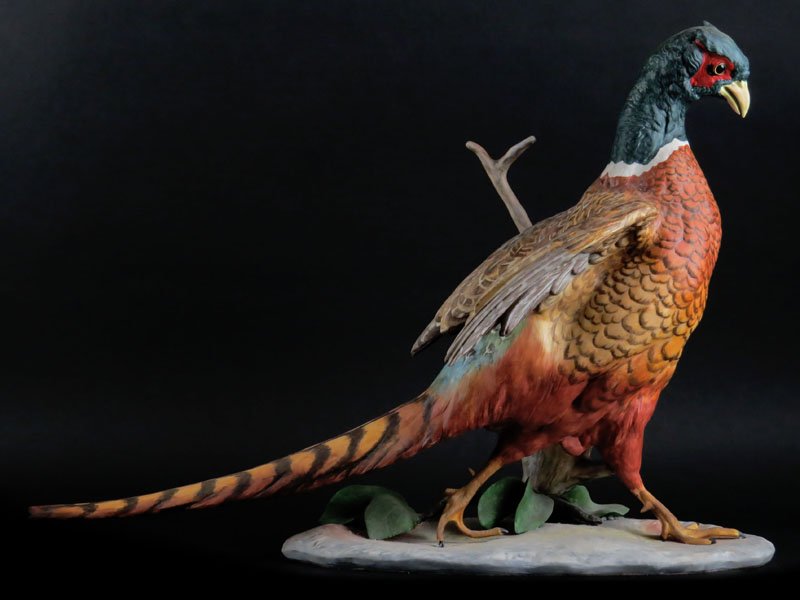 Large Cybis #6 Pheasant Porcelain Sculpture. Signed.: Large Cybis #6 Pheasant Porcelain Sculpture. Signed. Good Condition. Measures 15 Inches Tall and 22 Inches Long. We Will Not Ship This Item In-House Due to Its Size, But Would be Happy to Recommend a