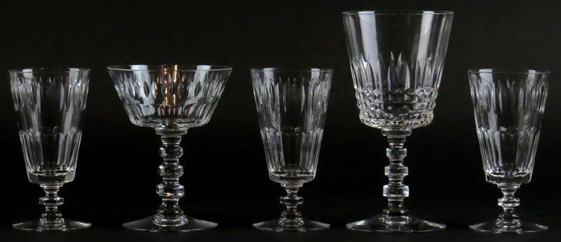 Collection of Five (5) Quality Crystal Glasses Stemware (1 of 1)