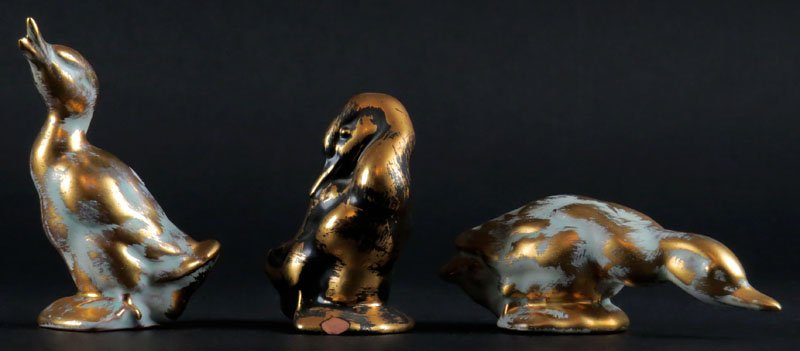 Three (3) Stangl Ceramic Duck Figures. Unsigned. One (1 of 1)