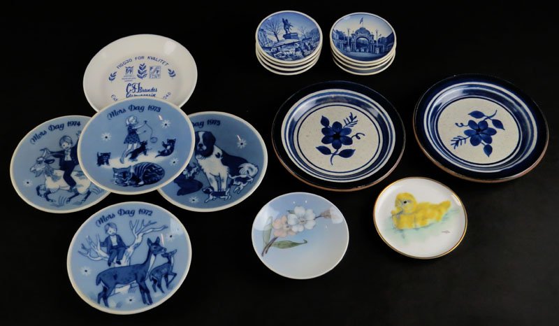 Collection of Plates Including Two (2) Stangl Adrian (1 of 1)
