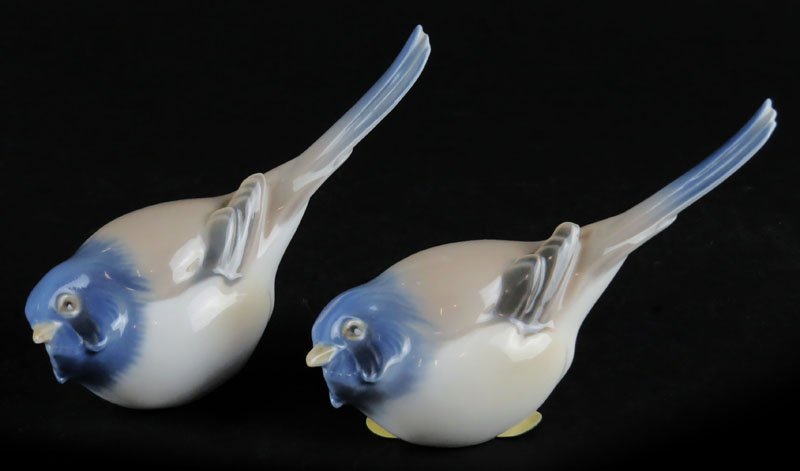 Two (2) Bing & Grondahl Denmark Porcelain Bird (1 of 1)