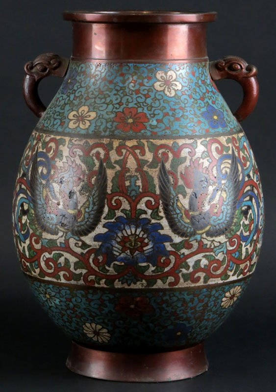 Antique Chinese ChamplevÃ© Enamel and Copper Color (1 of 1)