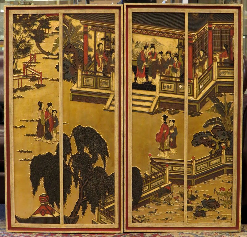 Pair of Mid Century Chinese Decorative Carved and (1 of 1)