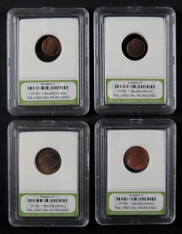 Lot of Four (4) Constantine the Great Era Roman Empire (1 of 1)