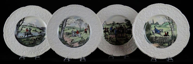 Four (4) Royal Cauldon England Ceramic Charger Plates (1 of 1)