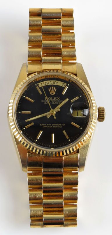 Rolex Replica Wristwatch with Goldtone Band. Bears (1 of 1)