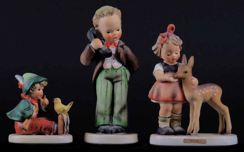 Three (3) Goebel Hummel Figurines Including: Hello # (1 of 1)