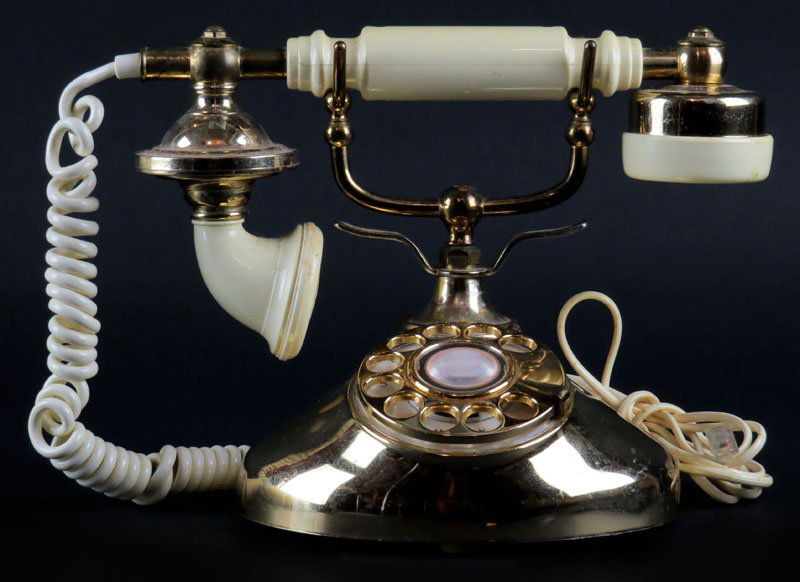 Modern Decorative French Rotary Telephone Converted to (1 of 1)