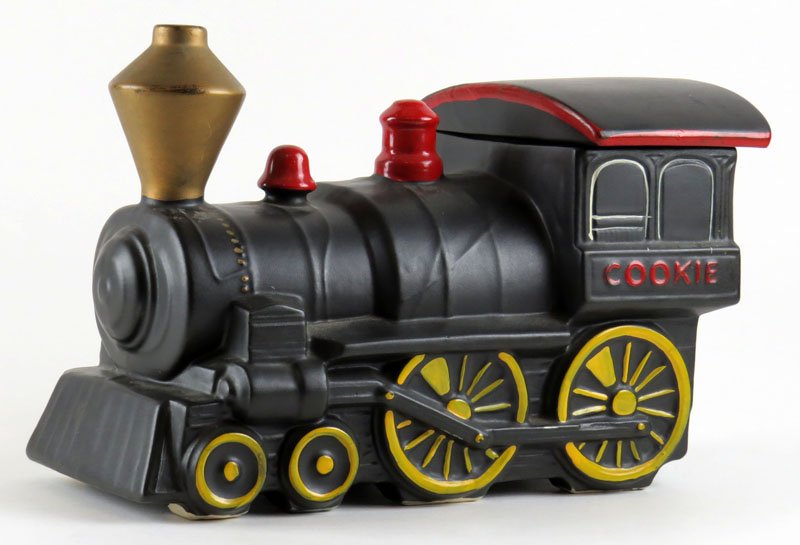 McCoy Ceramic Locomotive Train Cookie Jar. Good (1 of 1)