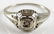 Antique 14 Karat Filigree White Gold and Diamond Ring,