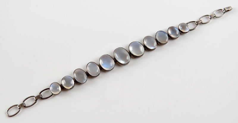 Victorian Sterling Silver and Moonstone Graduated (1 of 1)