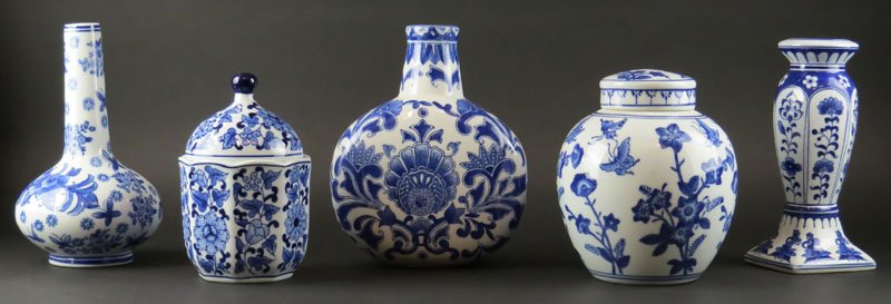 Three (3) China Blue Seymour Mann Blue & White Porcelai (1 of 1)