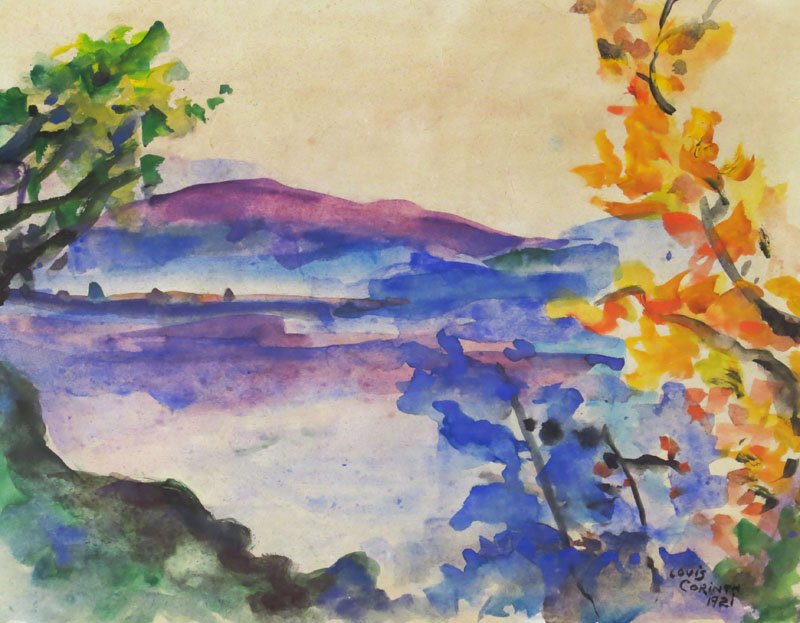 after: Lovis Corinth German (1858-1925) Watercolor on (1 of 1)