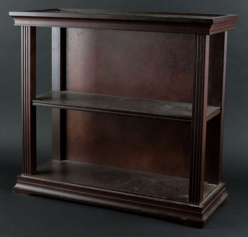 Wooden Table Top Display Case With Shelf. Unsigned. (1 of 1)