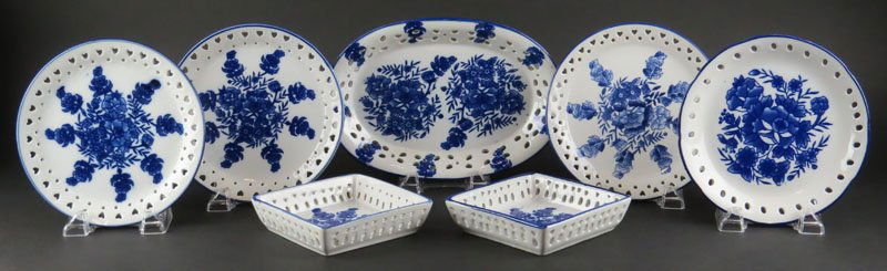 Collection of Seven (7) Assorted Matching Reticulated B (1 of 1)