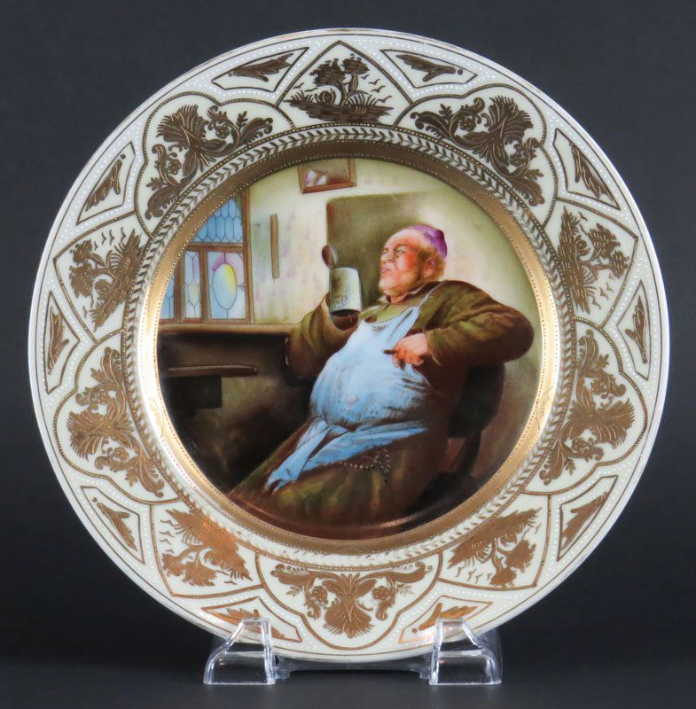 Anton Richter Dresden Porcelain Portrait Plate (1 of 1)